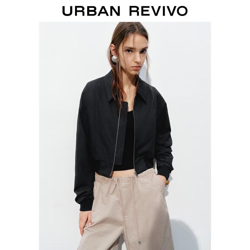 

Женская осенняя модная куртка на молнии с лацканами S