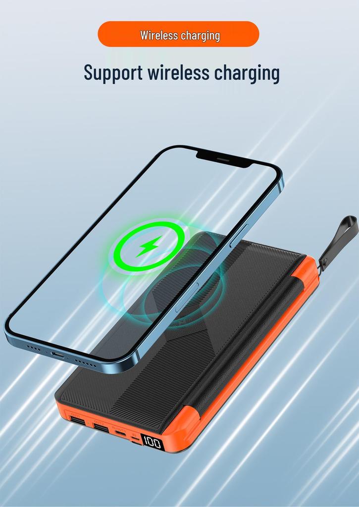 20000mAh Foldable Solar Power Bank – High-Capacity Portable Charger for Outdoor Camping