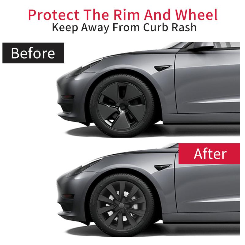 4PCS Wheel Cover Design For TESLA Model 3 2017-2023 18 Inch Wheel Cover Hubcaps Cap Only For Model 3 Wheel Cover Accessories