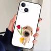 Goofy C-Dogs Big eyes Phone Case For iPhone17,16,15,14,13,12 Plus,Max Soft Silicone Black Cover