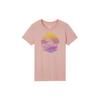 (WMNS) Icon Remix Classic T-Shirt Asia Sizing 'Pink Yellow' Women's 10017094-A05