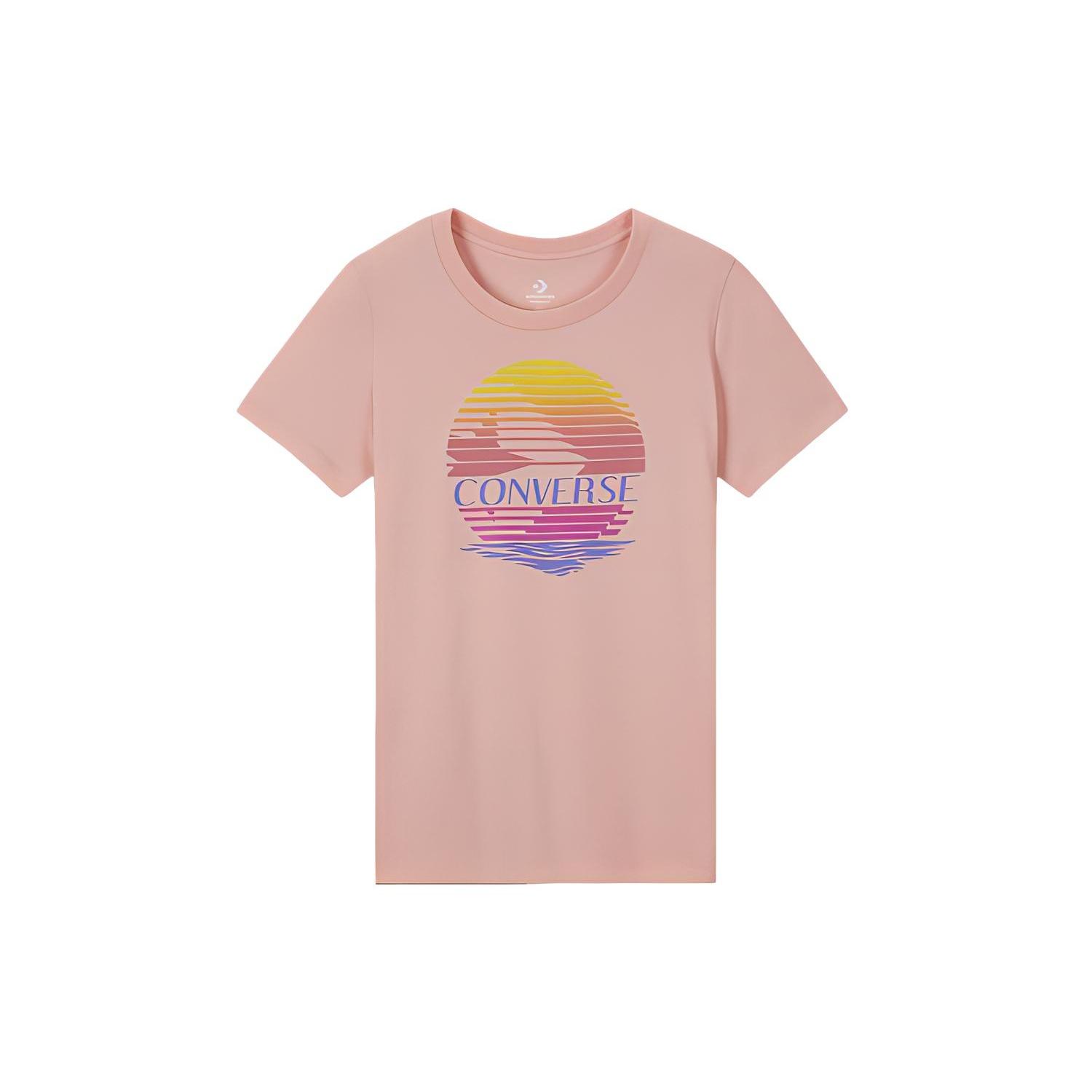 (WMNS) Converse Icon Remix Classic T-Shirt Asia Sizing  Pink Yellow  Women s 10017094-A05 M