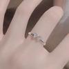 Ventfille   Copper Zircon Butterfly Ring For Women Fresh Luxury Aesthetic Elegant Austere Jewelry Gift Dropshipping