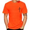 Unisexs Crew Neck Short Sleeve T Shirt Nail Cross Faith Graphic Tee Minimal Religious Art Casual Unisexs For Church Daily Street Wear