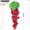 Artificial Grape Cluster Decoration – Green Frosted Grapes Prop for Display or Shooting