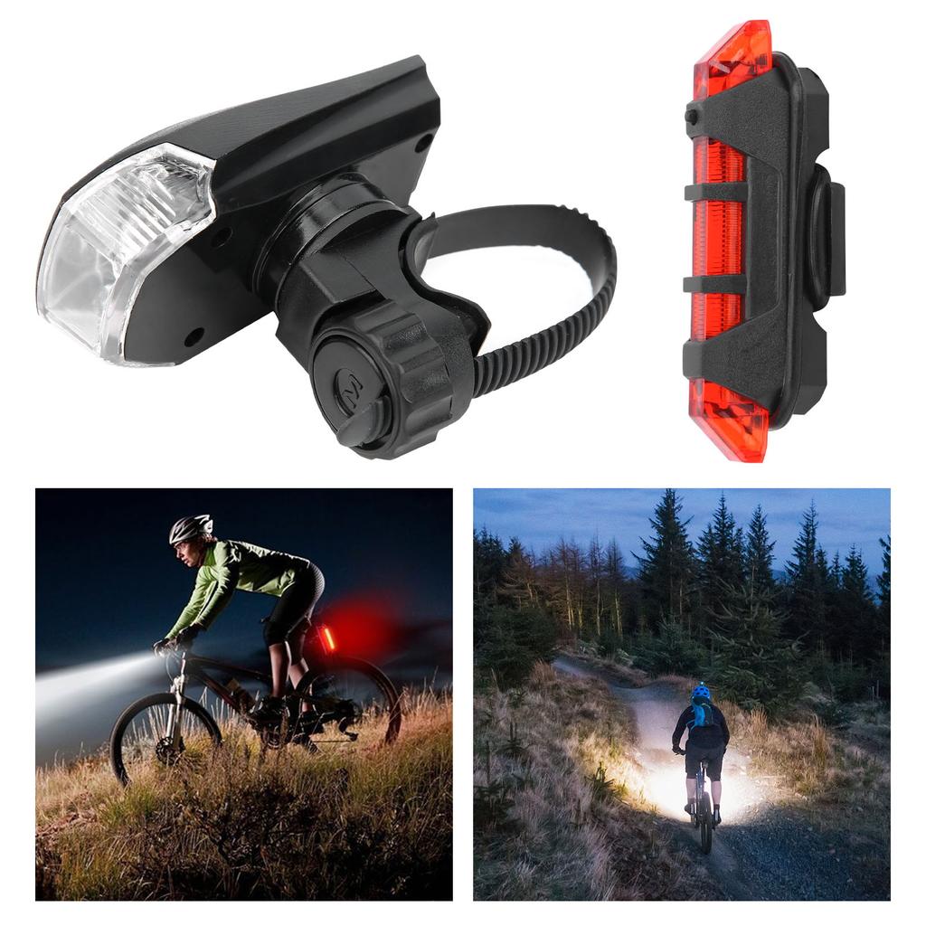 Fahrrad Scheinwerfer Rücklicht Set USB Lade Warnung Intelligente Sensorleuchte Radfahren