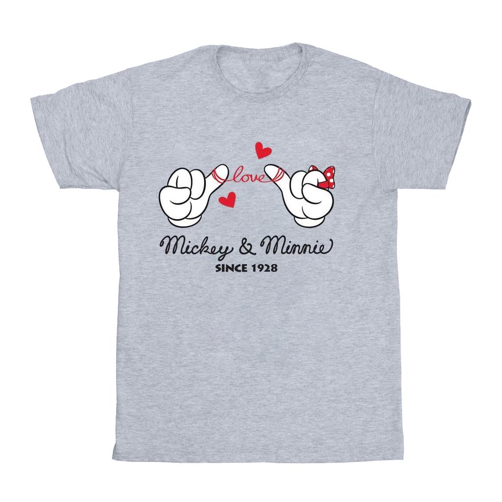 Disney Mens Mickey Mouse Love Hands T-Shirt