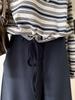 2025 Summer Women's Striped Off-Shoulder Long-Sleeve T-Shirt - Versatile, Simple, Slimming Top for Commute