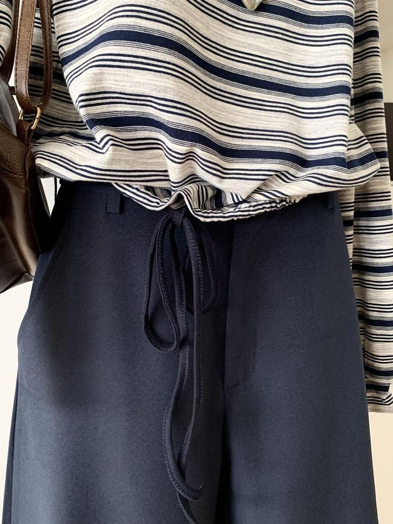 2025 Summer Women's Striped Off-Shoulder Long-Sleeve T-Shirt - Versatile, Simple, Slimming Top for Commute