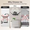 Decorative Wall Mounted Tissue Holder, Large Capacity Towel Dispenser for Kitchen and Bathroom