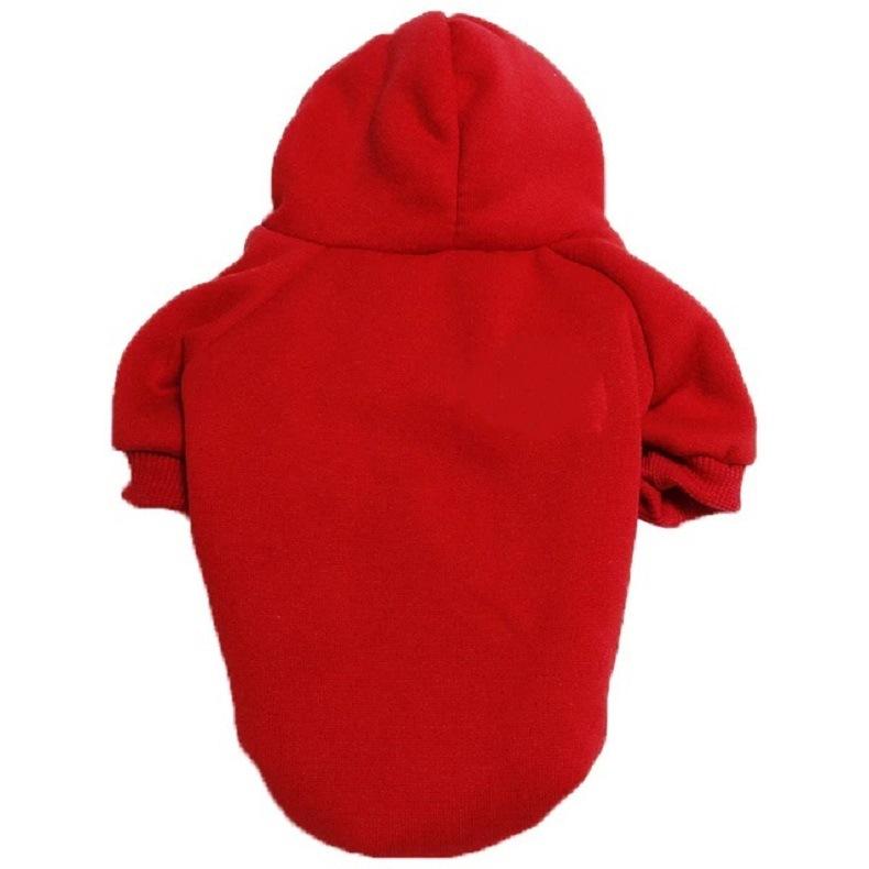 Hot-selling Blank Large Dog Hoodie Customizable Windproof Cartoon Design Warm Fleece Pet Sweatshirt Oversized Summer Multiple