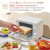 Toffy Mini Toaster Oven K-HTS1, 1-Slice Bread Capacity, Vivid Colors, Wide Variety of Colors, Panna White