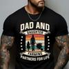 Dad and Daughter Farming Partners for Life T Shirt Retro Farm Gardener Father Country Farmer Outfit Vintage Washed Stylish