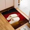 German Football Emblem Printed Office Carpet Chair Cushion  Entryway Rug, Rugs for Living Room, Bedroom Christmas gifts