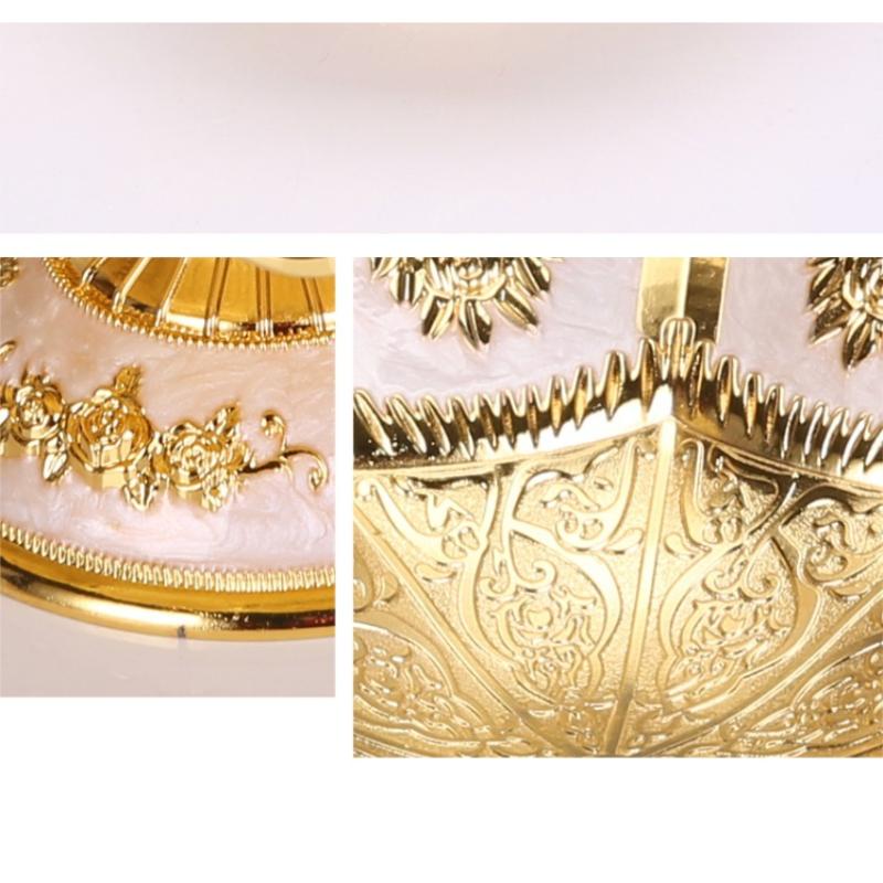 Fruit Plate Ornaments European Style Nordic Style Home Creative Fashion Living Room Metal Exquisite Fruit Plate