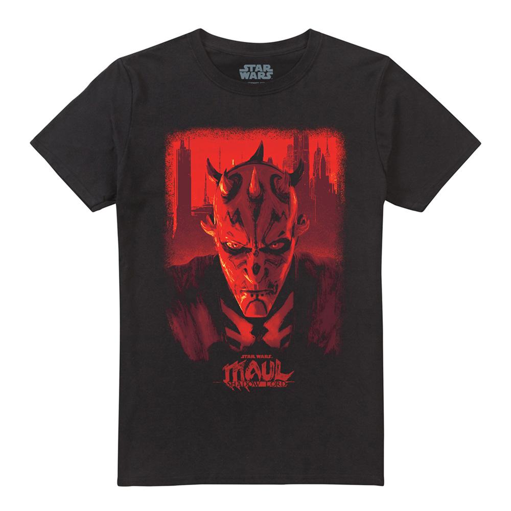 Star Wars: Maul-Shadow Lord Unisex Adult Red City Poster T-Shirt