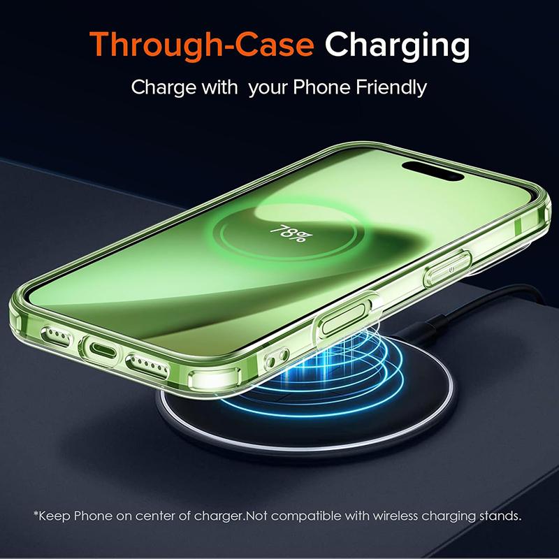 Shockproof Acrylic Hard Case for iPhone 17 Air Cover Silicone Soft Back Cover for iPhone 17 16 15 14 11 Pro Max Mini Shell