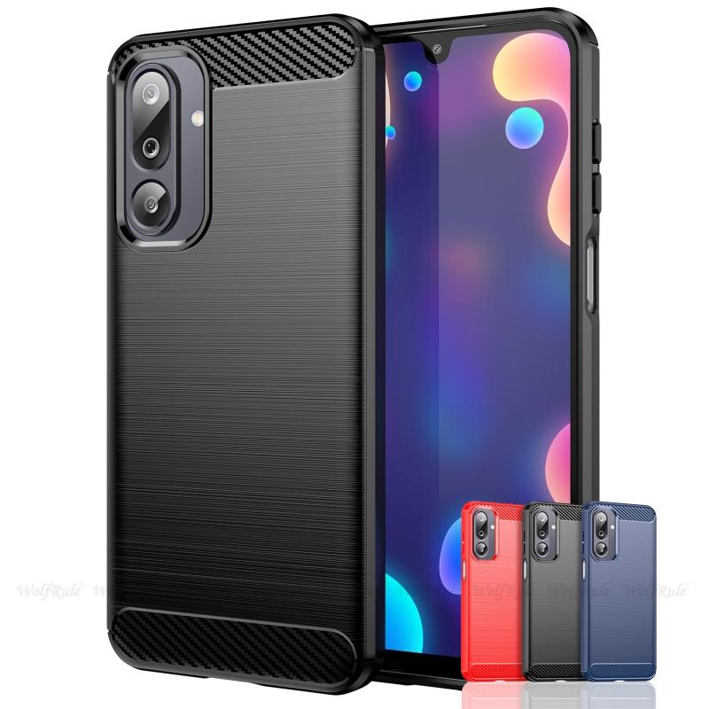For Cover Samsung Galaxy M36 Case Samsung M36 Capas Shockproof Phone Back Bumper Armor TPU Soft Carbon Fiber Fundas Samsung M36