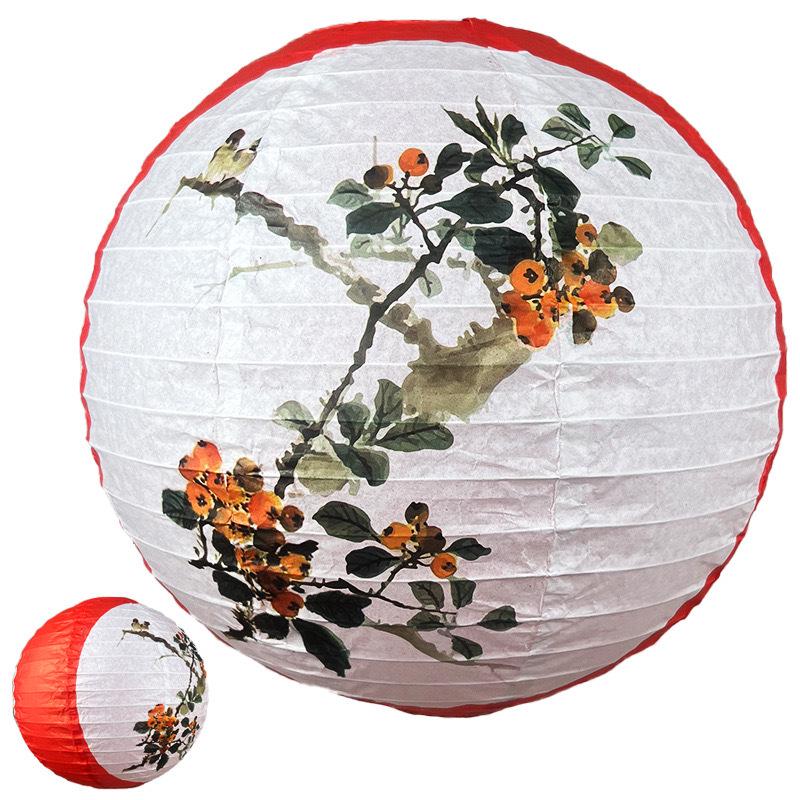 2025 Chinese Style Red Lantern: Dragon Boat & Mid-Autumn Festival Decorative Pendant with Luminous Design for Spring Festival & National Day.