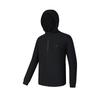Fila Fitness Solid Color Casual Versatile Knitted Hooded Jacket Men Jackets Deep-Black A11M511505F-BK