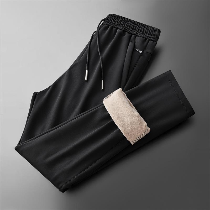 

Fleece-Lined Thickened Pants for Men, Autumn and Winter Windproof Waterproof Outdoor Warm Men s Pants, Three-Proof Sports Pants, Men s Casual Pants L