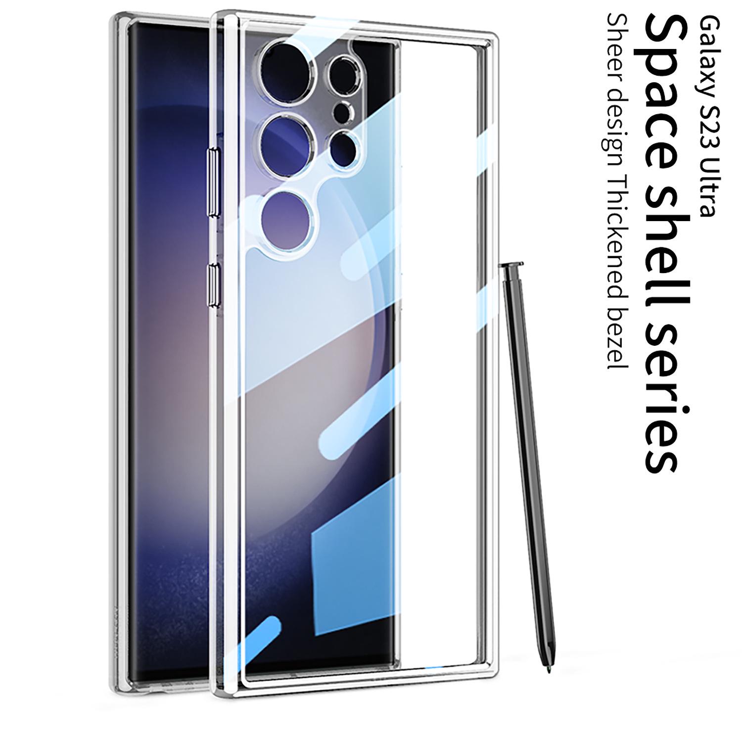 

Чехол для Samsung S23 Ultra Anti-Fall с прозрачным корпусом для ПК и задней панелью HD Suitable for Samsung S24 Ultra