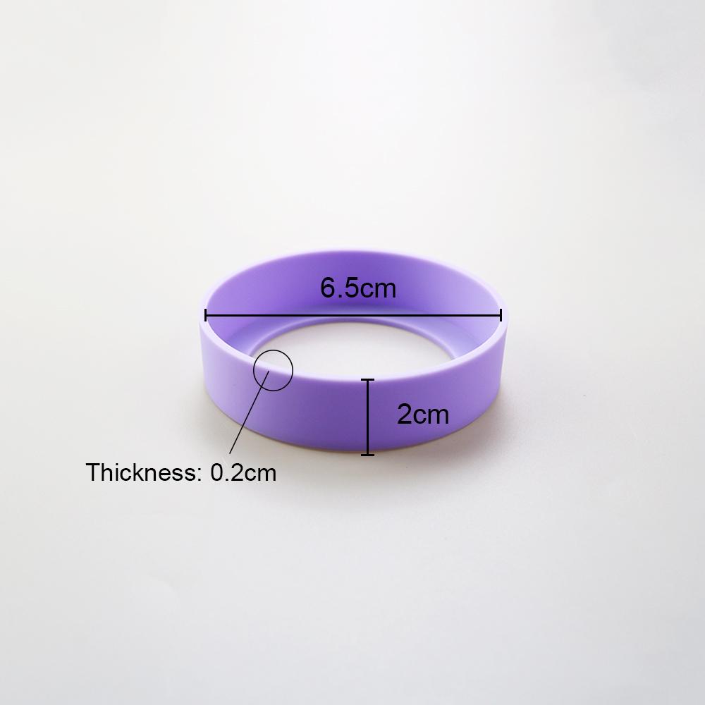 Silicone World 6.5CM Silicone Thermos Cup Bottom Cover Water Bottle Protective Sleeve Non-Slip Ring Coaster 65MM Cup Holder