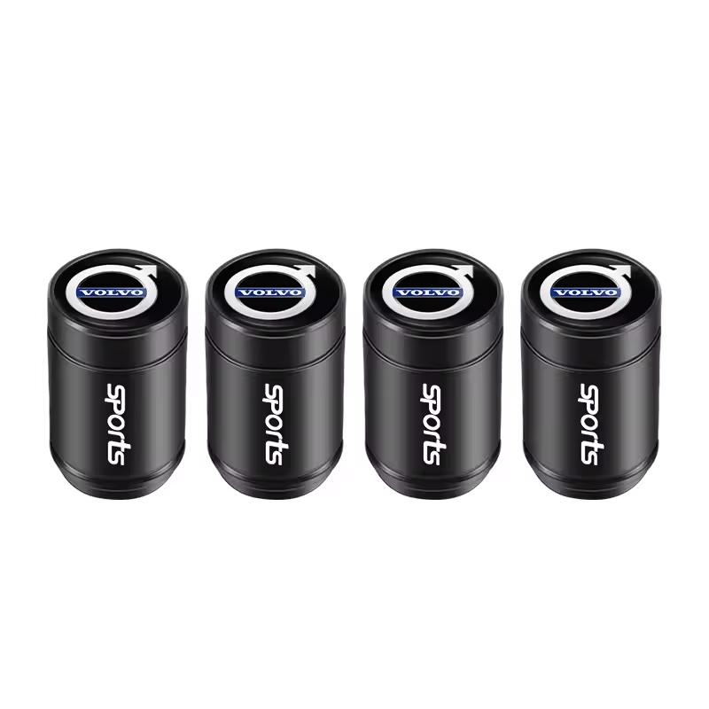 

Car Wheel Tire Valves Cap Tyre Air Caps Case Decor Accessories For Volvo XC90 XC60 V50 S60 V70 V60 V40 S90 olestar AWD XC40 S80