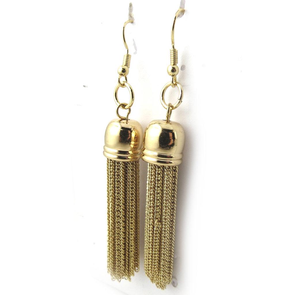 Les Trésors De Lily [N1217] - Designer Earrings 'Choreography' Gold (geometric)