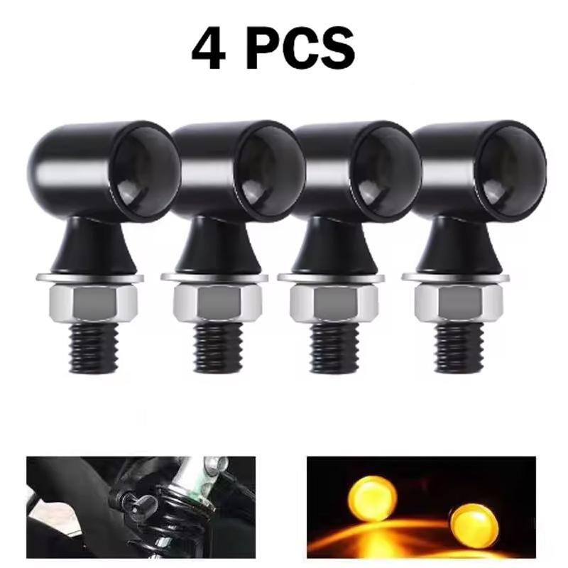 Motorcycle Turn Signal Light Indicator Blinker Lamp 8mm 12V Moto Led Turn Signal Lights For Honda For Yamaha For Cafe Racer