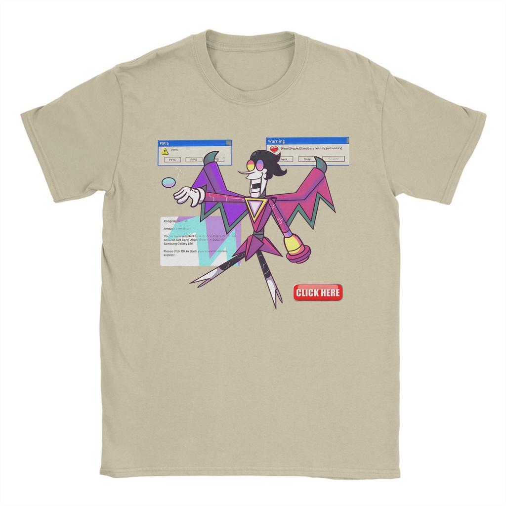 Vintage T-shirt Deltarune Spamtom Neo Bomulls T-shirts Mode T-shirt för Män Sommar Y2K Basic Casual Kortärmade T-shirts