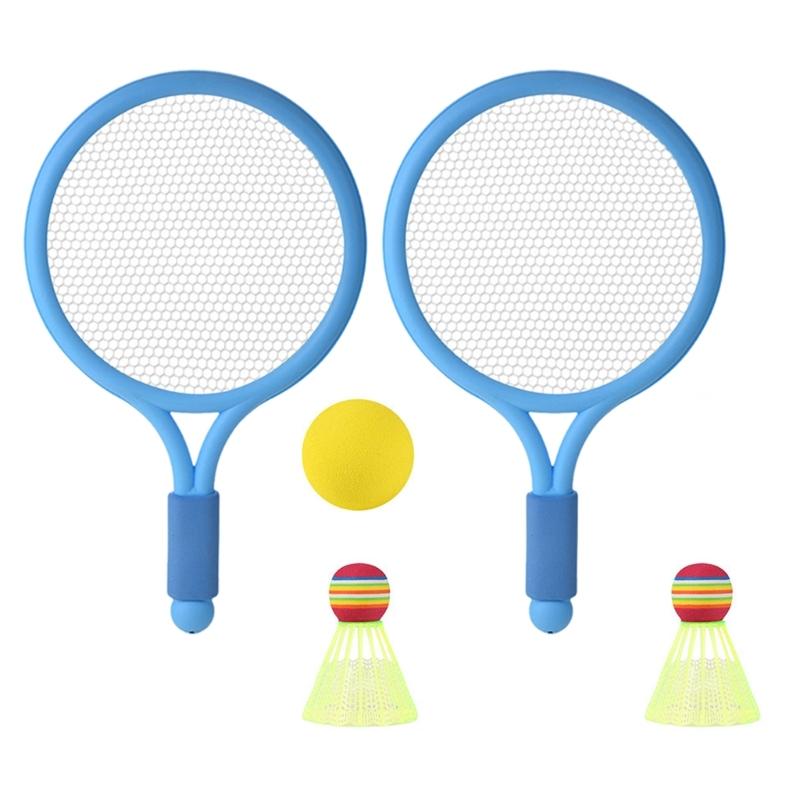 Children Tennis Racket Set Badminton Racket with Tennis and 2 Shuttlecocks for Kid Boy Girl Beach Game Outdoor Playing