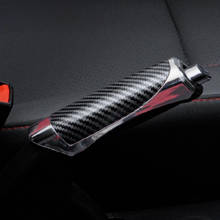 Car Hand Brake Sleeve Handle Cover Antislip Decoration Handbrake Protector Cover Carbon Fiber for Most Car Model