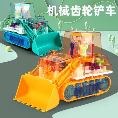 Electric Universal Gear Bulldozer Engineering Vehicle Simulation Model Music Light Bulldozer Children's Toys