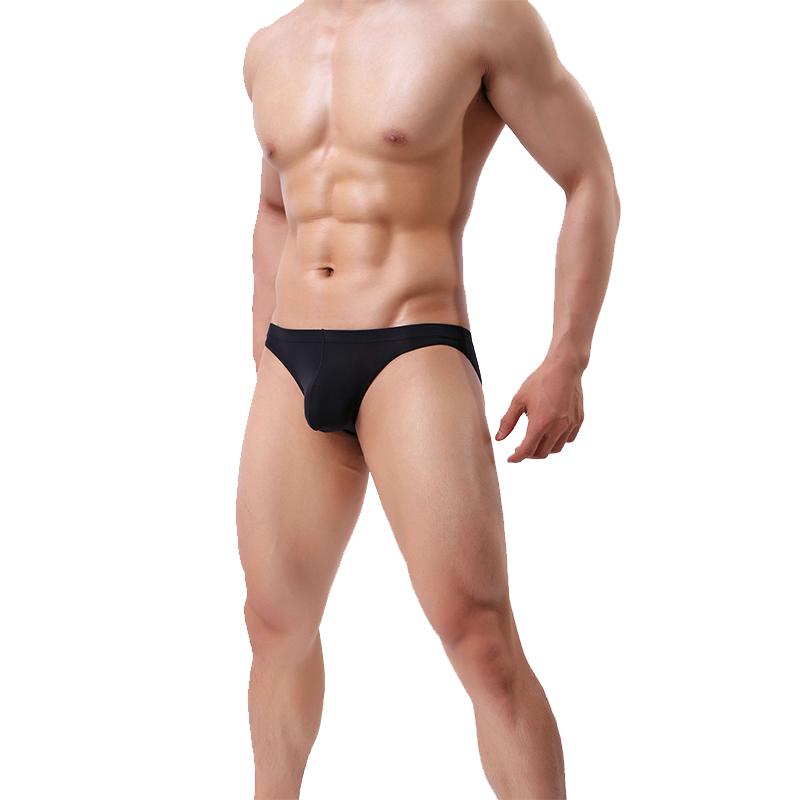 Trendy Unisex Ice Mens Bulge Underpants Silk Breathable Briefs Underwear Seamless Panty