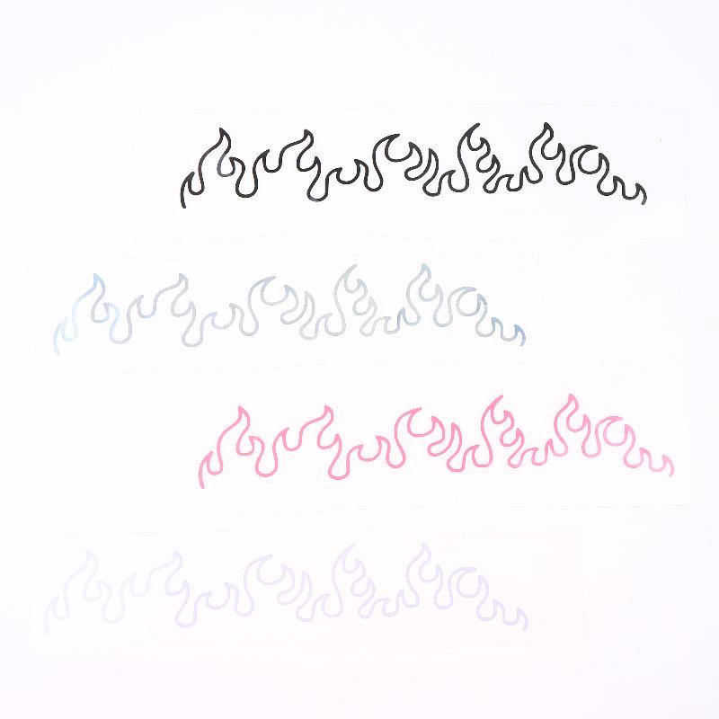 1Pcs Flame Decal Sticker For Car, Laptop, Dashboard, Mirror - Gift, Mirror Decoration | Vibrant Flame Design