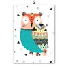 Fox Deer Owl Flamingo Bear Tiger Indian Animals Wall Art Minimalist Aesthetics Print Canvas Painting for Living Room Home