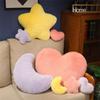 Pink Color Soft Pillow Moon Pattern Star Keychain Creative Gift Heart Plush Pillow  Home Decorative
