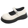 Big Head Muffin Thick Sole Mary Jane Single Shoes Women's 2025 Spring and Summer New Japanese Jk Retro Heightening Small Leather Shoes
