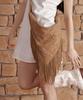 Celitails Star Fringe Suede Bag_Camel
