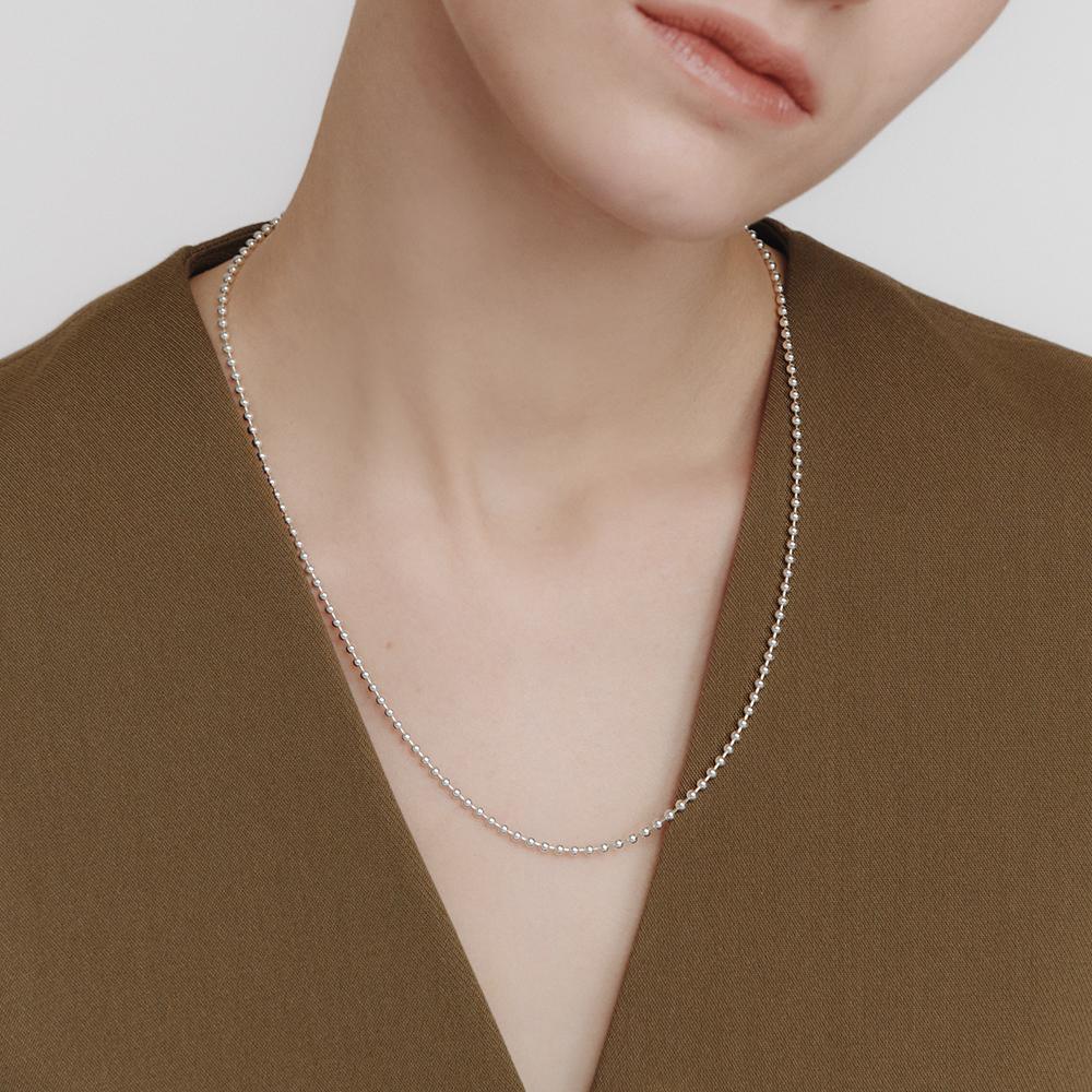 Lunne Silver 925 Ball Chain Necklace (2.5Mm) #Lsn38