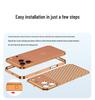 Compatible Aluminum Alloy Heat Dissipation Spring Buckle Case for iPhone 17 Pro - Metallic Anti-Drop Protection.