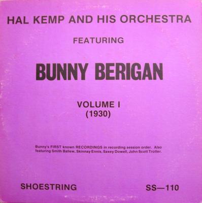 LP Record HAL KEMP & HIS ORCHESTRA - Featuring Bunny Berigan - Volume I  SS110 Shoestring 1979 US Jazz Used