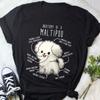 Maltipoo Shirt, , , Funny Maltipoo Dog Lover Gift, Cute White Maltipoo T-shirt, Doodle Poodle Mix Tshirt Pet Tee Mom Dad