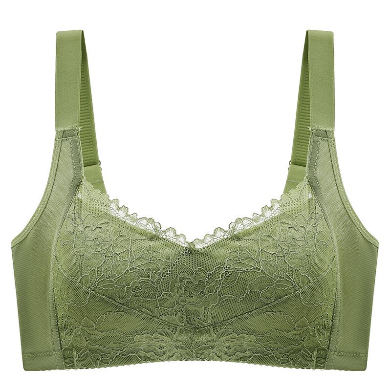 

Дышащий Тонкий Хрустальный Чашечный Бюстгальтер: Беспроводной, Регулируемый для больших размеров и бюстов 38/85 (BC) Thin зелёный