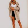 2025 Women's Clothing New European and American Foreign Trade Women's Knitted Sweater Jacket Amazon Long Hooded Casual Cardigan Sweater