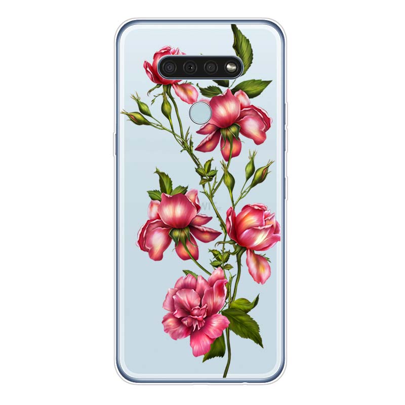 Love Fresh Flowers For LG K92 K52 K62 K22 K71 K61 K51S K41S G8 G8S G8X V35 V50 V40 V50S V60 Q60 Phone Case