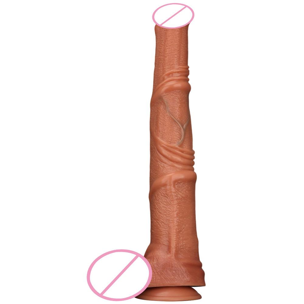 Extra Long Silicone Horse Hanging Penis for Men and Women Anal Plug Anal Plug for Masturbation Simulation Silicone Soft Penis