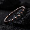 Festliche Geschenke Hämatit und Kupfer Perlenarmband Minimalistischer Modeschmuck für Männer und Frauen Tägliches Tragen Einfaches Vielseitiges Accessoire