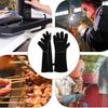 Schwarze Hitzebeständige Handschuhe Breite Anwendung Ausgezeichnete Wärmeisolierung Und Feuerbeständigkeit